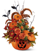 Happy Halloween with the most fresh flowers arrangements of Miami and all the USA